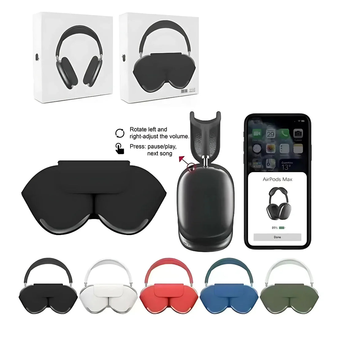 AIRPODS MAX I Top Quality With Cover | POP UP BANNER