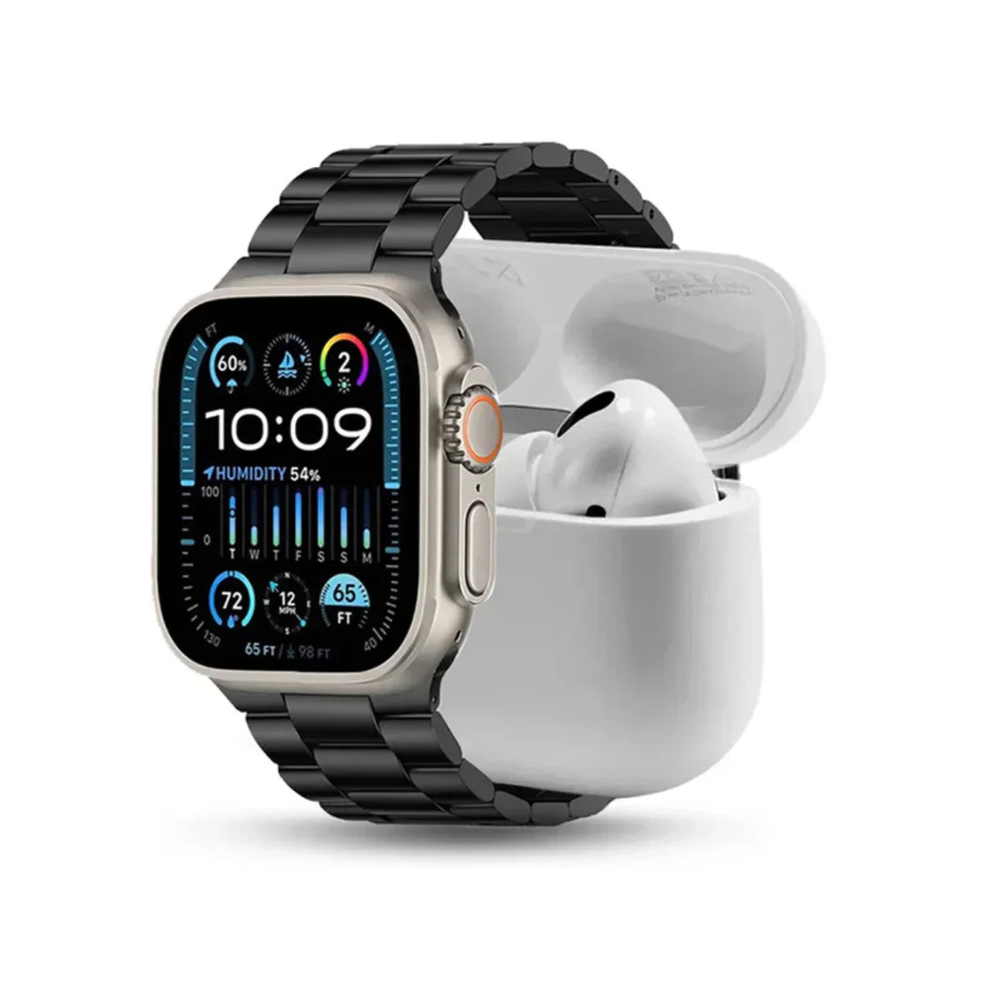 I20 Ultra Smart Watch With Earbuds And 7 Straps